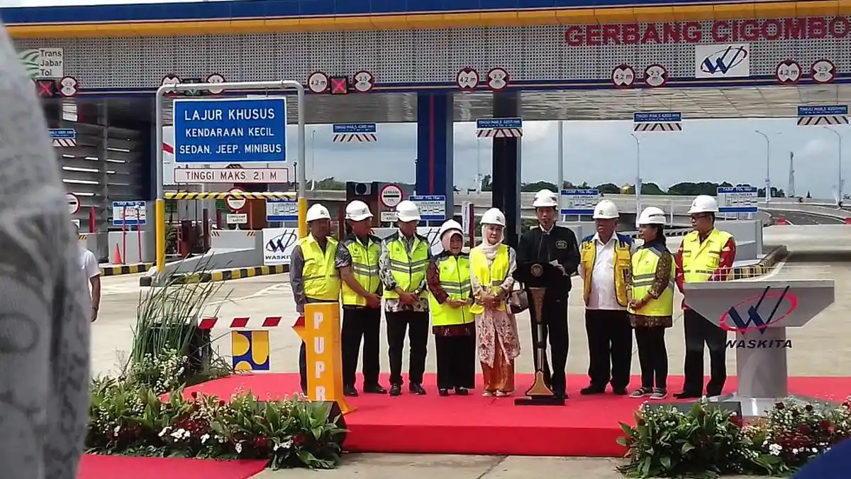 Jokowi Resmikan Tol Bocimi Seksi 1 Sepanjang 15,35 km