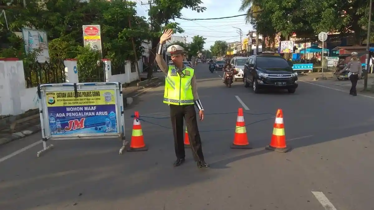 Joko Widodo Kampanye di Gowa, Ini Titik Pengalihan Arus Lalu Lintas