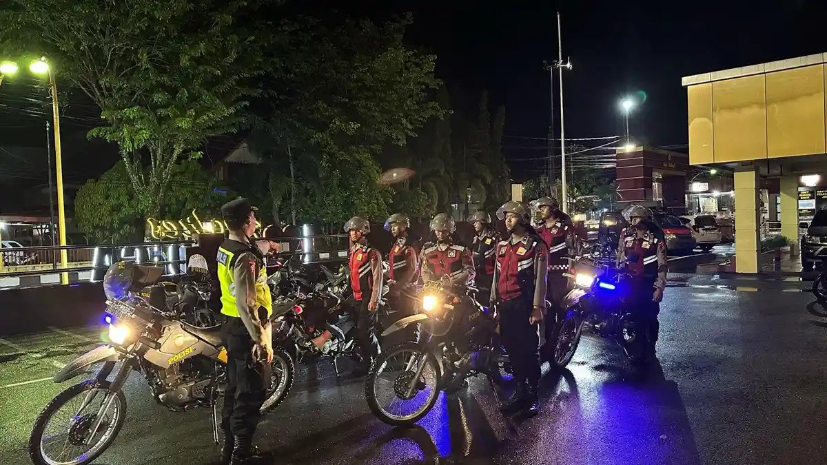 Pastikan Aman Kantor PPK Kota Sibolga, Polres Sibolga Patroli Ke Kantor Penyelenggara Pemilu 2024