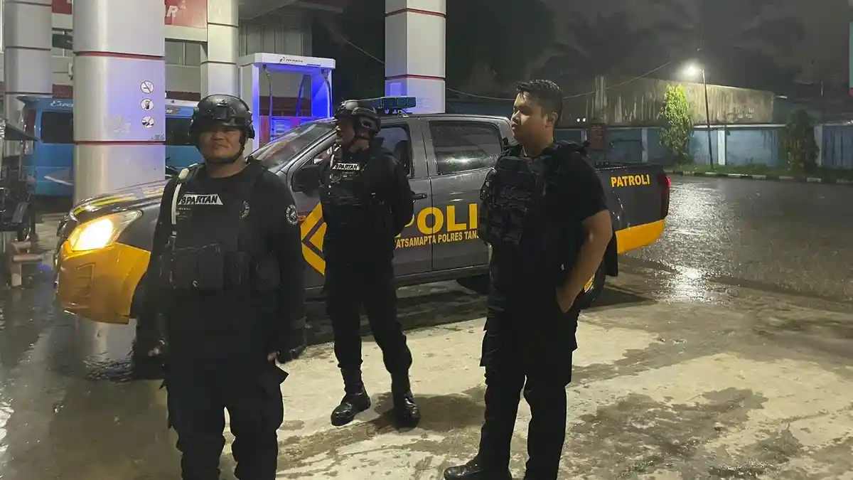 Tim Spartan Polres Tanjungbalai Laksanakan Patroli Malam, Pastikan Keamanan Warga