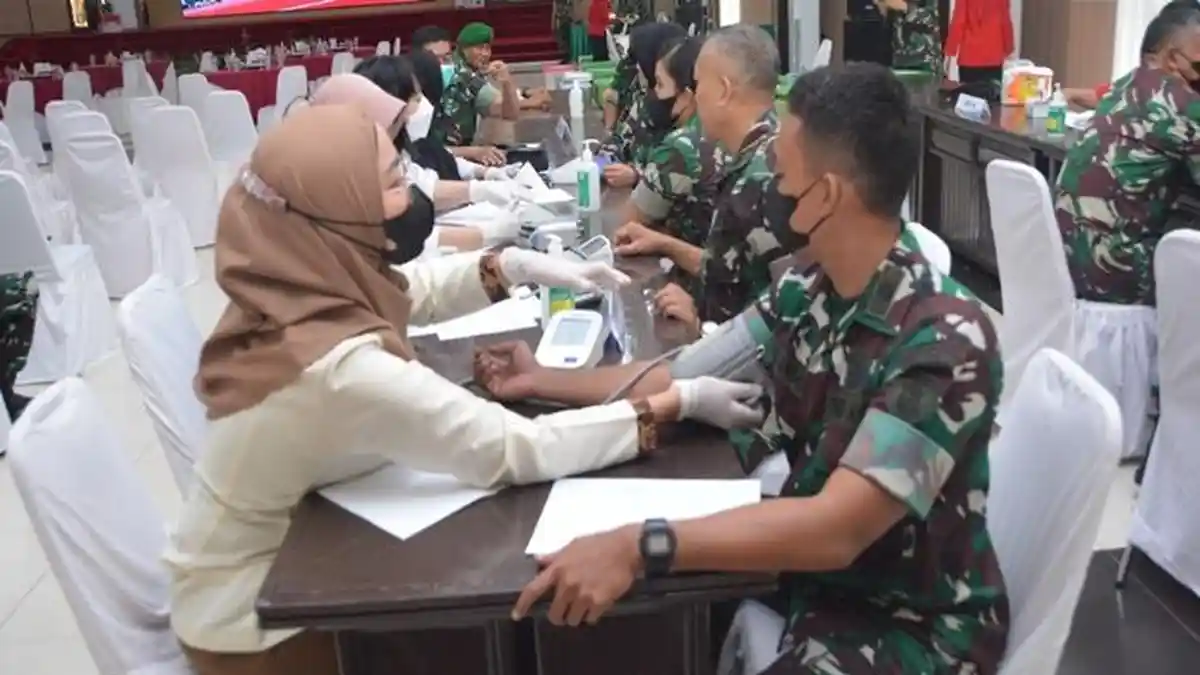 Sambut Hari Jadi ke-64, Kodam VI/Mulawarman Gelar Aksi Donor Darah