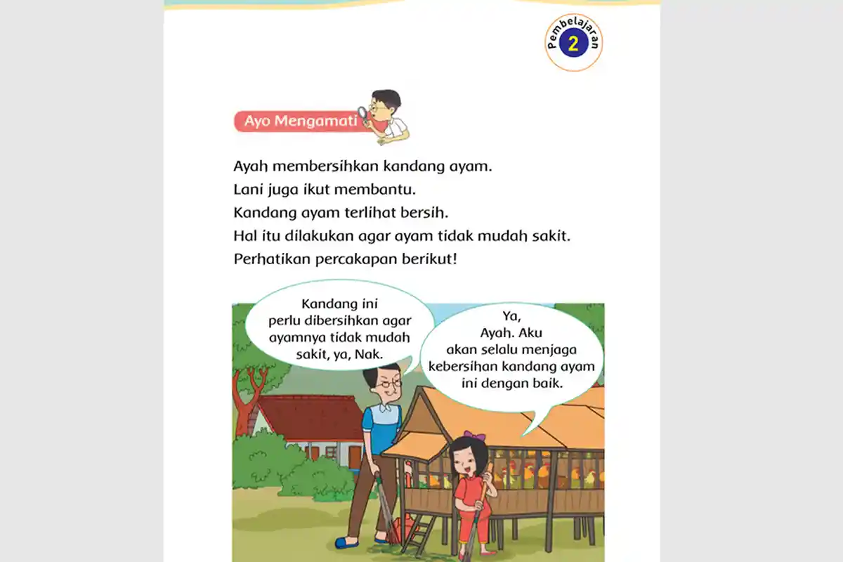 Kunci Jawaban Tema 6 Kelas 2 Halaman 52 53 54 56 57 Subtema 2 Merawat Hewan di Sekitarku