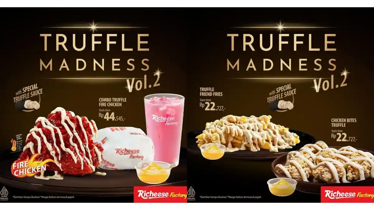 HOT! Promo Richeese Factory Desember 2023, 1 Truffle Fire Chicken dan ...