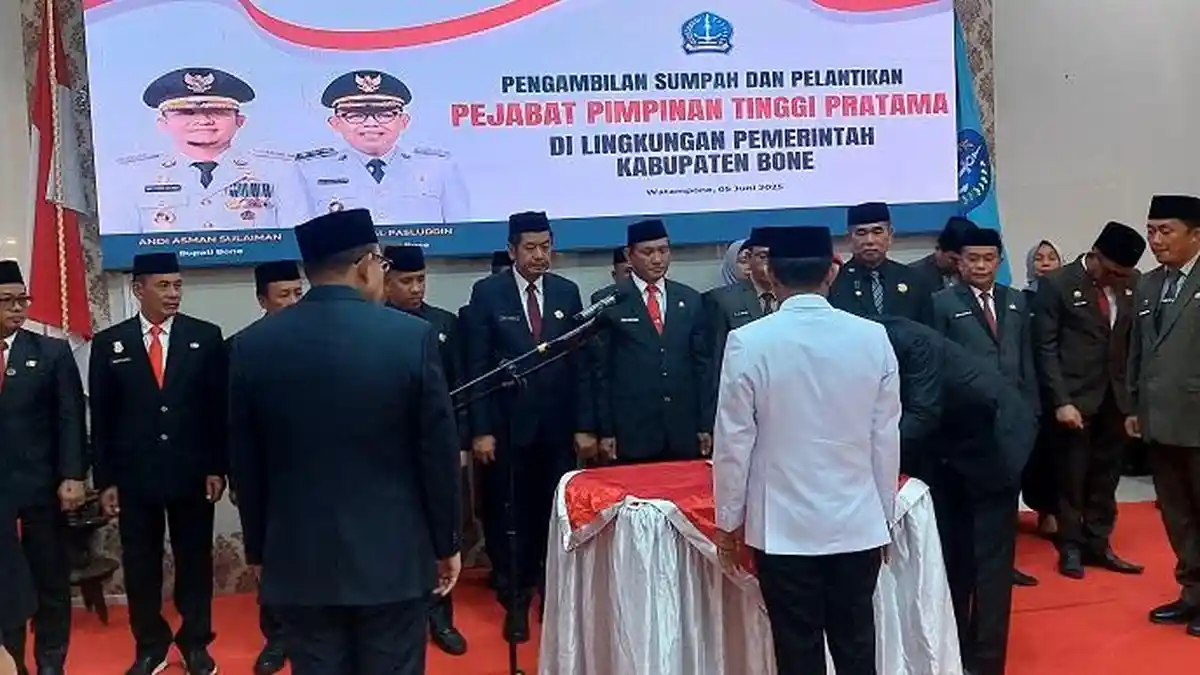 Bupati Bone Andi Asman Mutasi 17 Pejabat Eselon II, Ini Nama-namanya