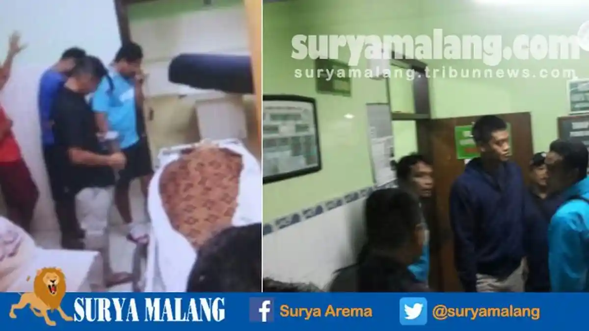 Pemain Arema FC Langsung Sempatkan Diri Melayat ke RS Saiful Anwar