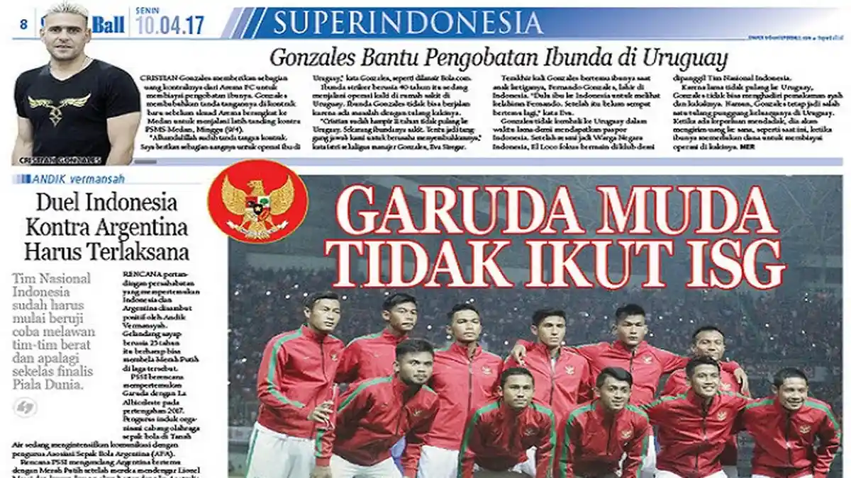 Timnas U-22 Tidak Bisa Ikut ISG 2017