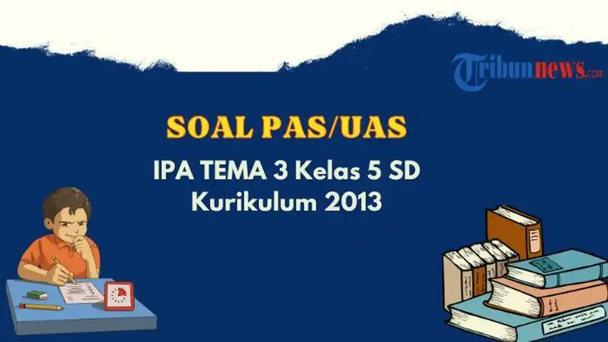60 Contoh Soal PAS, UAS IPA Tema 3 Kelas 5 Semester 1 Kurikulum 2013 Lengkap dengan Kunci Jawaban