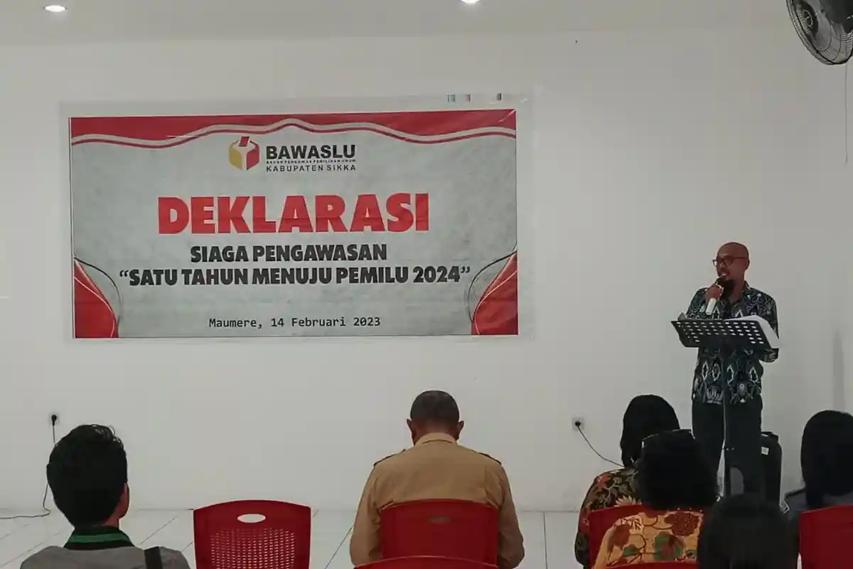 Launching Website Awasi Jarimu, Ketua Bawaslu Sikka Bilang Pengawasan Pemilu 2024 Masuk Siaga