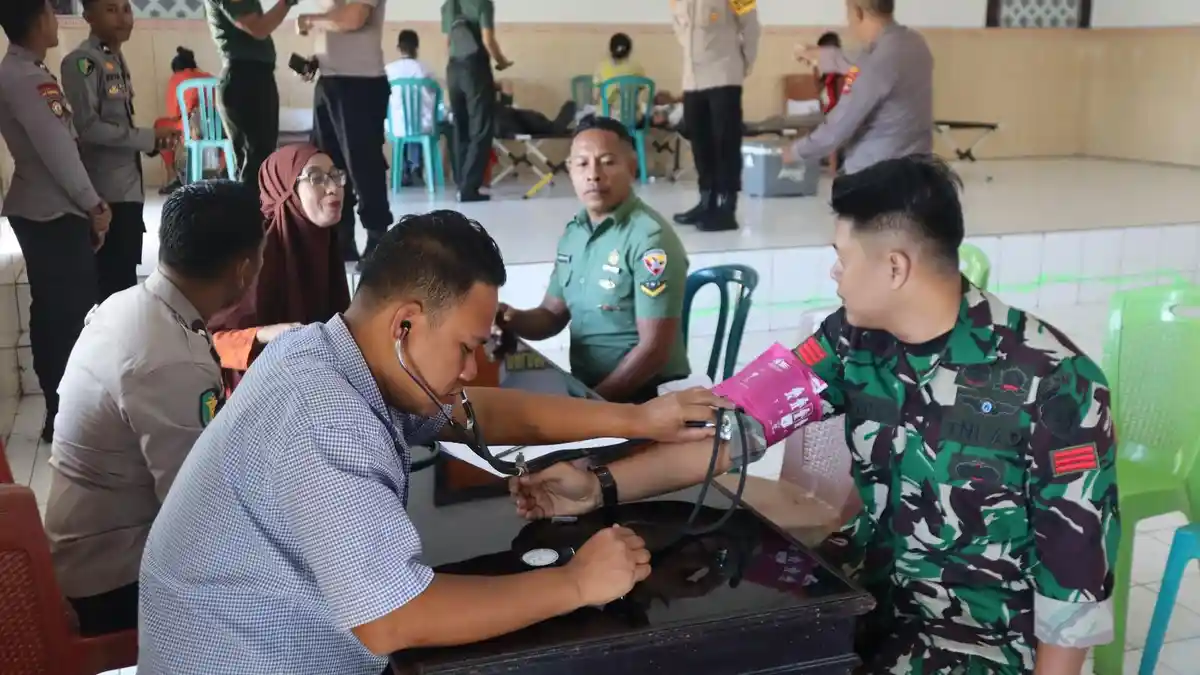 Kontribusi Nyata Untuk Masyarakat Jelang Hari Bhayangkara, Polres Ende Sumbang 30 Kantong Darah