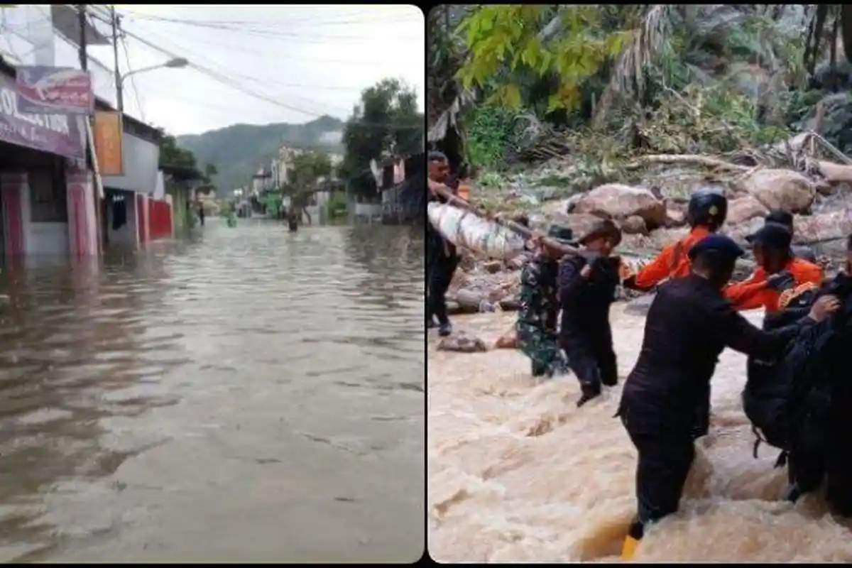 Trending Pray for Gorontalo, 6 Kecamatan Terendam Banjir hingga Tambang Emas Suwawa Longsor