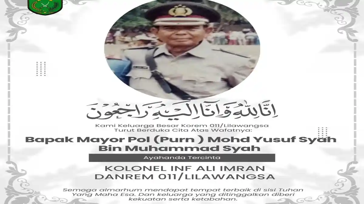 Innalillah, Ayah Danrem Lilawangsa Kolonel Ali Imran Meninggal di Bireuen 