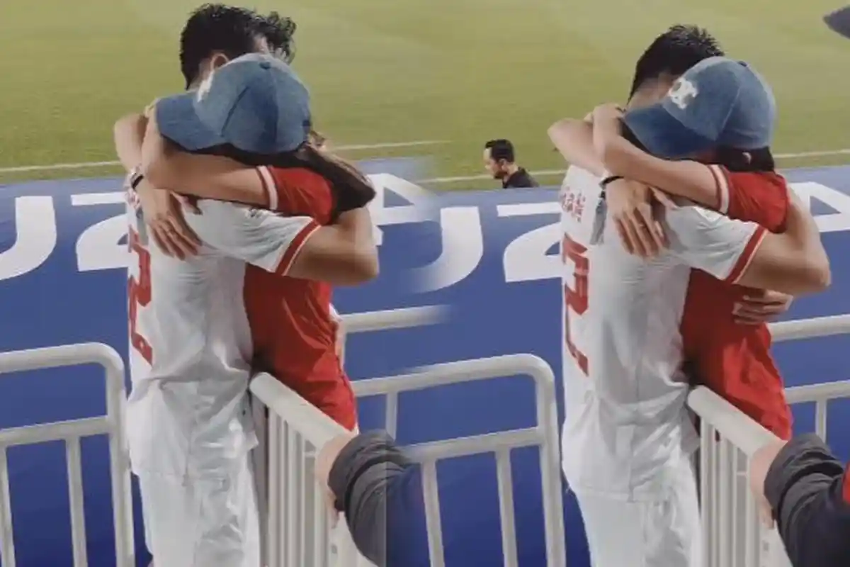 Pelukan Hangat Azizah Salsha untuk Pratama Menang Lawan Korea, Lirikan Shin Tae-yong Bikin Salfok