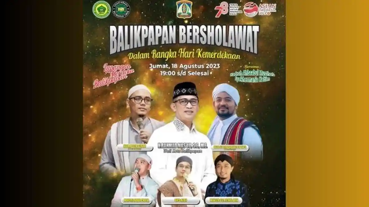 Link Live Streaming Balikpapan Bersholawat Malam Ini 18 Agustus 2023, Ada Habib Husein Bafaqih