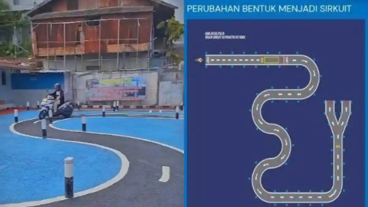 Viral Penampakan Lintasan Baru Ujian SIM C di Polantas Balikpapan, Tak Ada Angka 8 dan Zig-zag