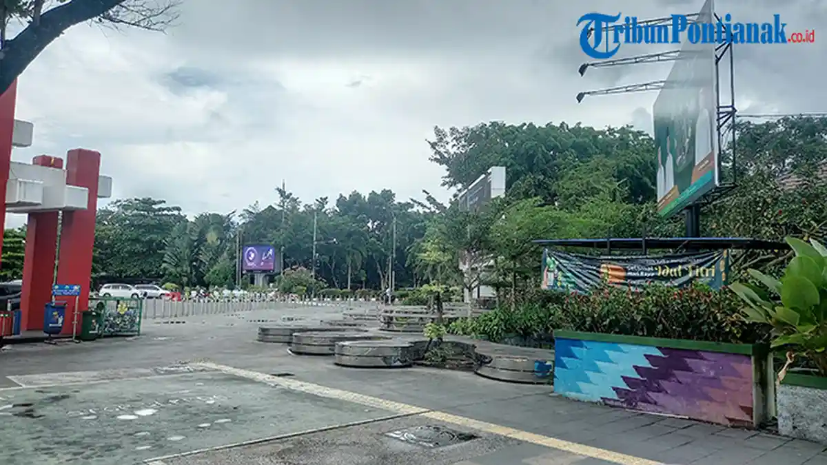 Usai Libur Lebaran, Area Taman Digulis Pontianak Masih Sepi
