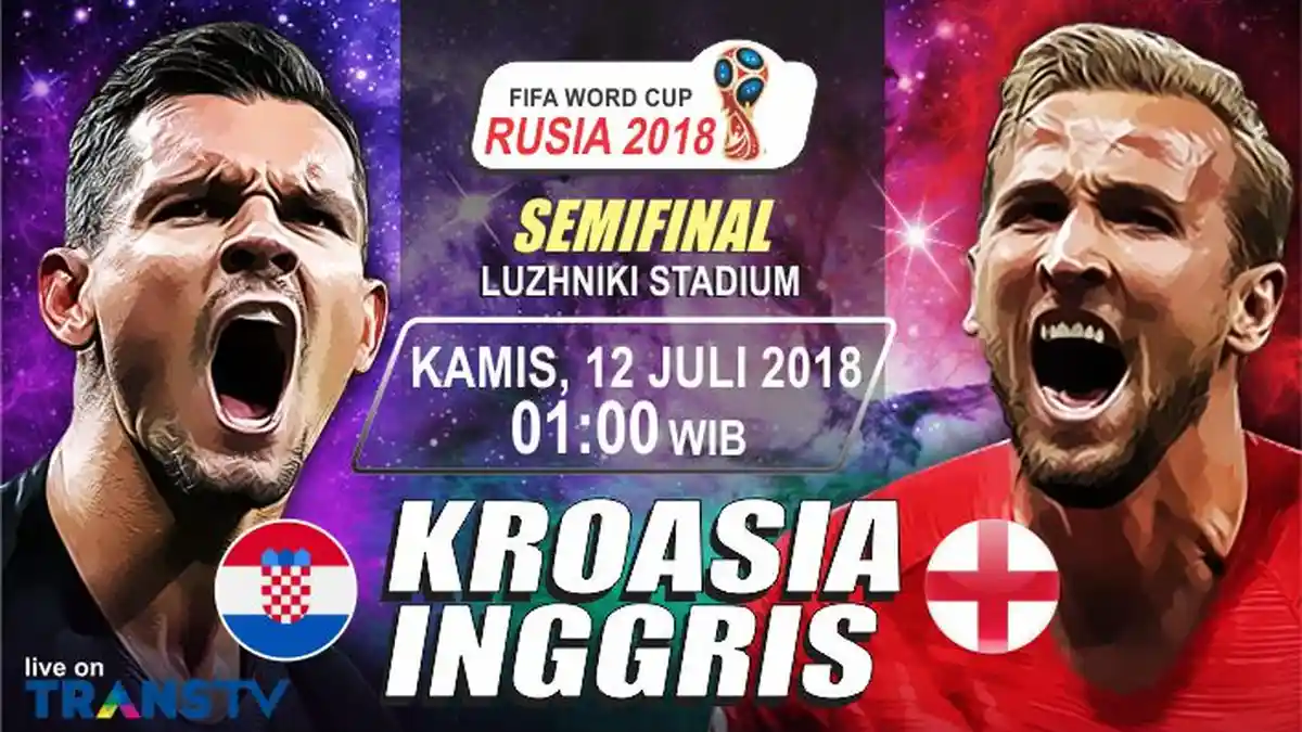 GRAFIS: Kroasia vs Inggris, Batu Sandungan Three Lions