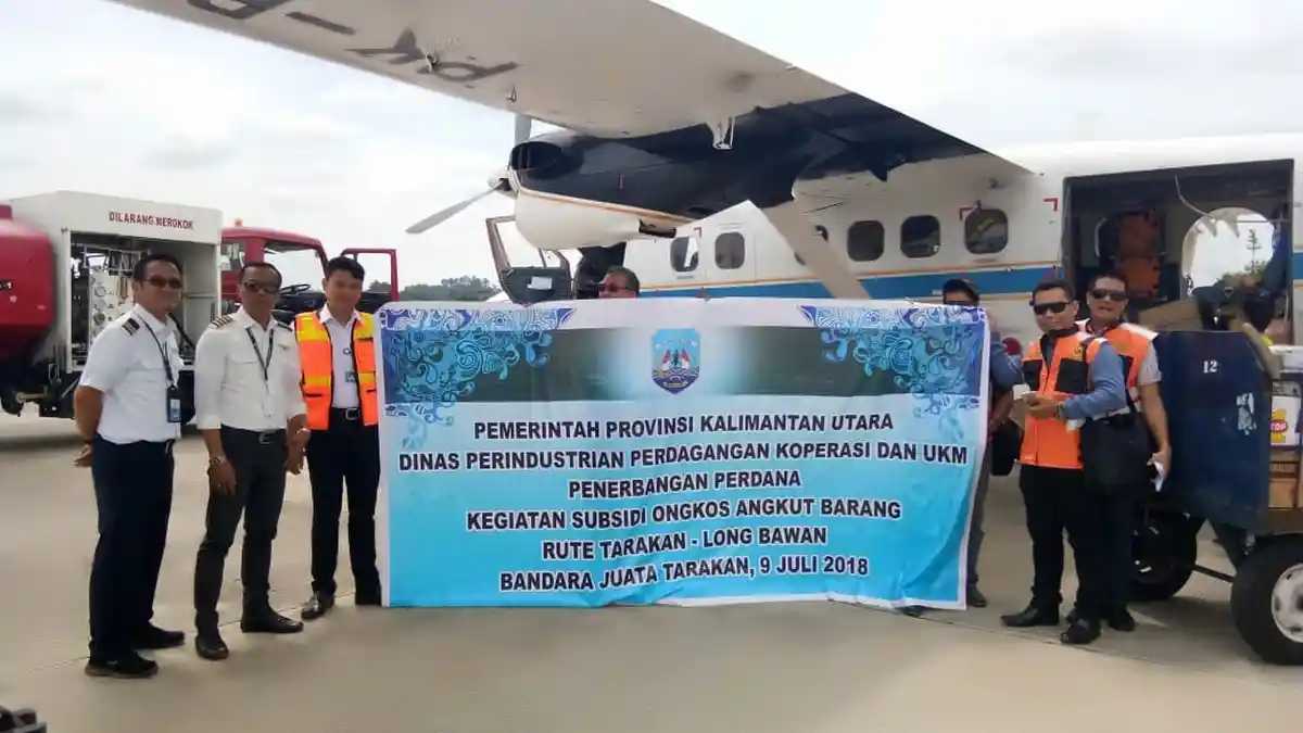 SOA Barang ke Pedalaman, Sekali Terbang Angkut 1,2 Ton Sembako