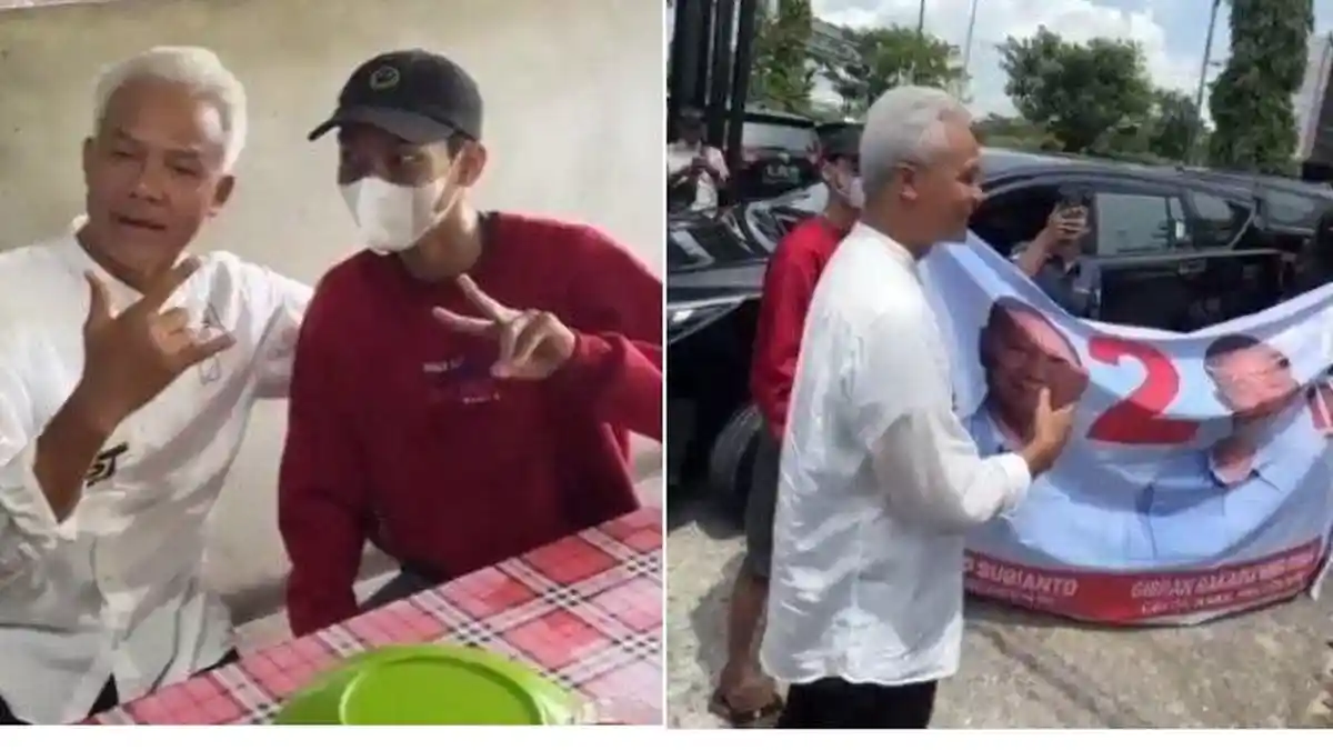 Viral Ganjar Diadang Pendukung Prabowo-Gibran, Berujung Diajak Makan Bareng