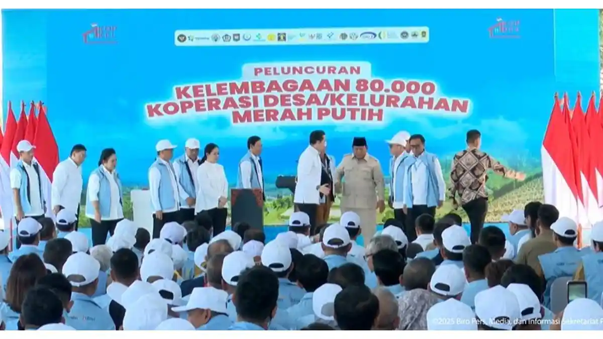 Resmi, Prabowo Luncurkan 80 Ribu Kelembagaan Koperasi Desa Merah Putih
