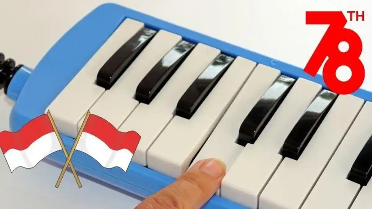 Not Pianika Hari Merdeka 17 Agustus Tahun 45 Lengkap Lirik Lagunya ...