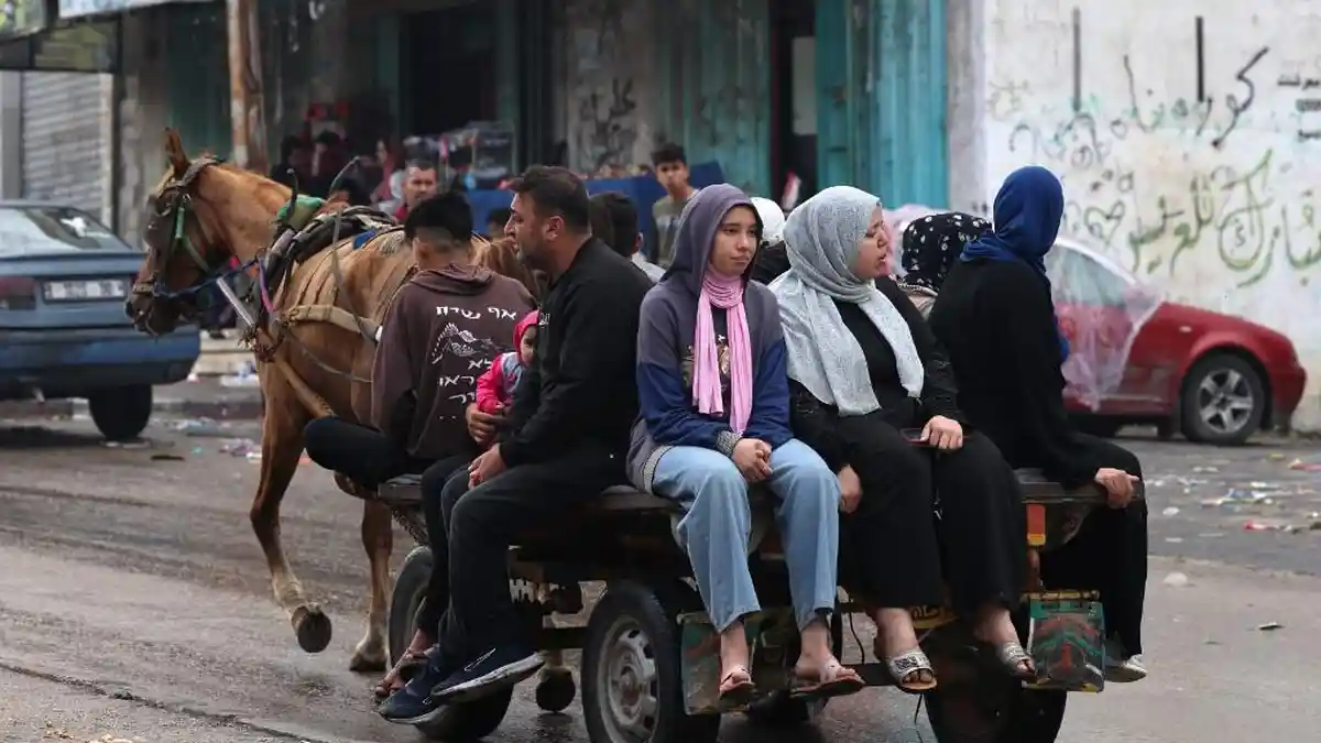 Tak Ada Bahan Bakar untuk Mobil, Warga Gaza Beralih Gunakan Kereta Kuda