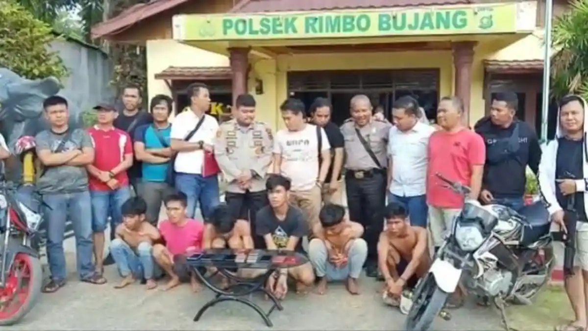 6 Komplotan Jambret yang Tak Segan Lukai Korbannya Saat Beraksi, Diringkus Polres Tebo