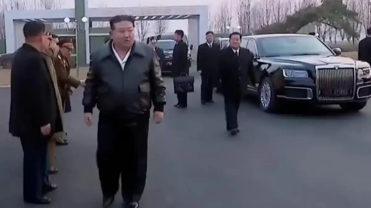 Kim Jong Un Pamer Jajal Mobil Mewah Aurus Hadiah dari Putin: Berlapis Baja dan Bisa Mengapung