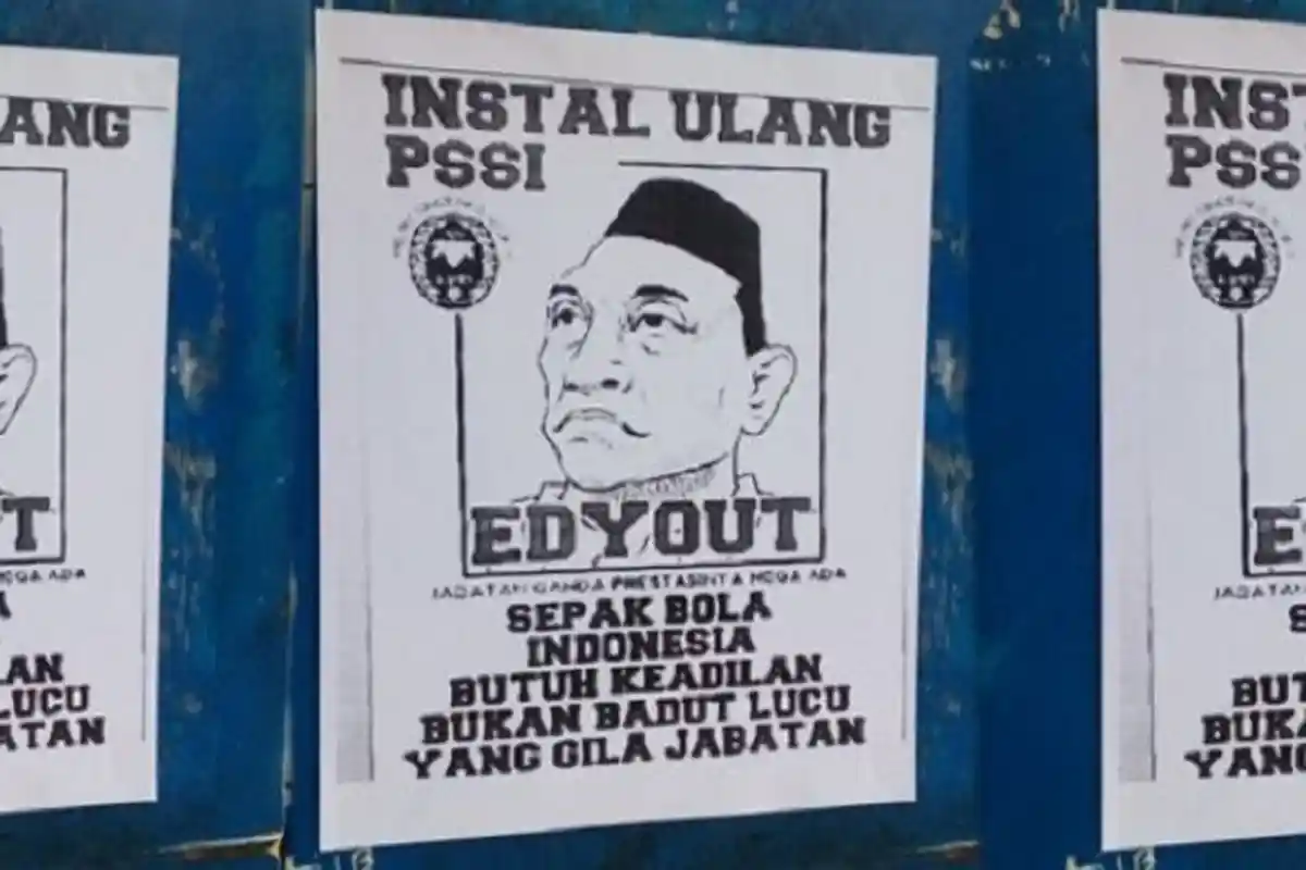 Buntut Sanksi Berat Buat Persib, Pamflet-Pamflet Berisi Hujatan ke PSSI Bertebaran di Kota Bandung