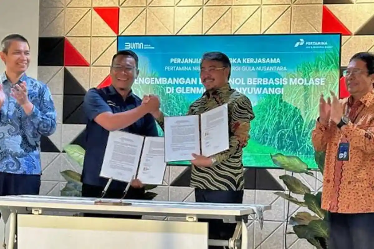 Kerja Sama dengan PNRE, PT Sinergi Gula Nusantara Bangun Pabrik Bioetanol di PG Glenmore Banyuwangi