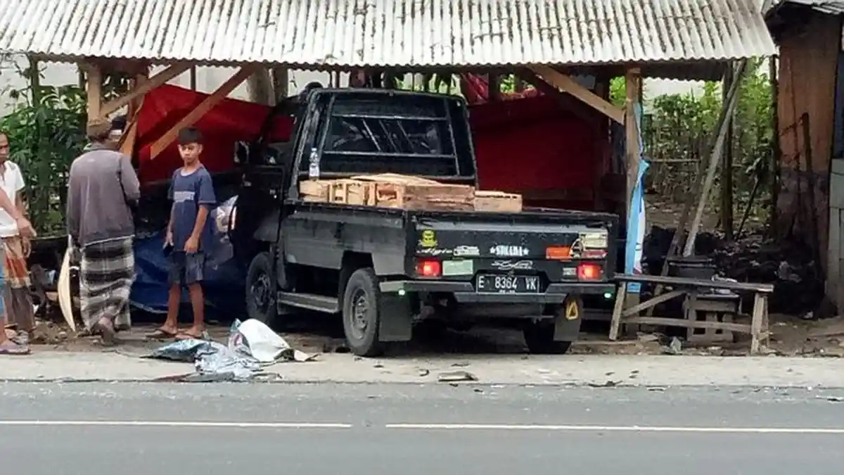 Kecelakaan Maut di Cianjur, Satu Pengendara Beat Meninggal Setelah Tabrakan dengan Pikap