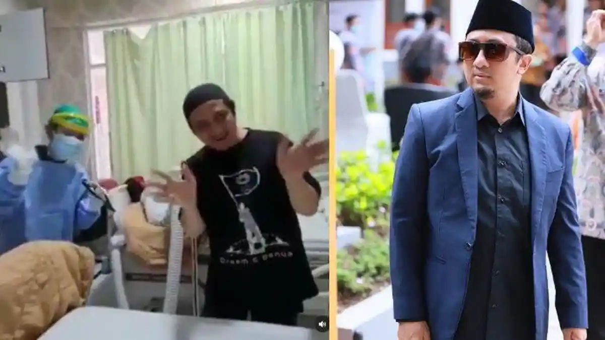 Aksi Sujud Ustaz Yusuf Mansur di RSPAD Gatot Soebroto Direkam, Ayah Wirda Sembuh dari Covid-19