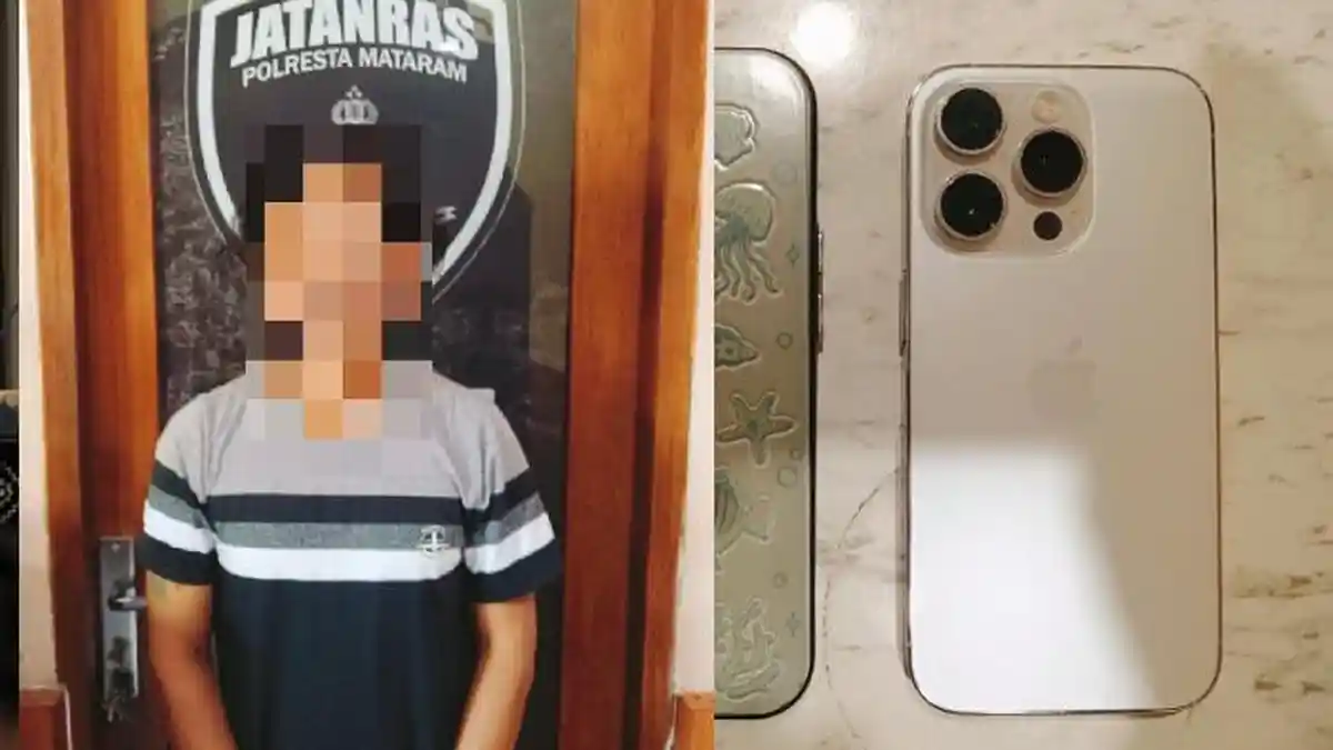 Curi iPhone di Parkiran RSUP NTB, Pria Asal Lombok Barat Ditangkap