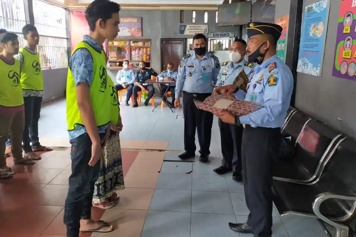 Seorang Napi Perempuan di Lapas Kelas IIB Lhoksukon Terima Asimilasi 