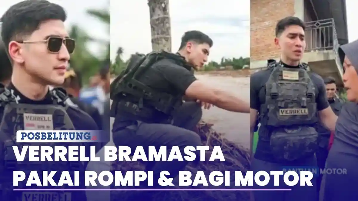 Verrell Bramasta Turun ke Banjir Sumatra Pakai Rompi dan Sumbang Motor ...