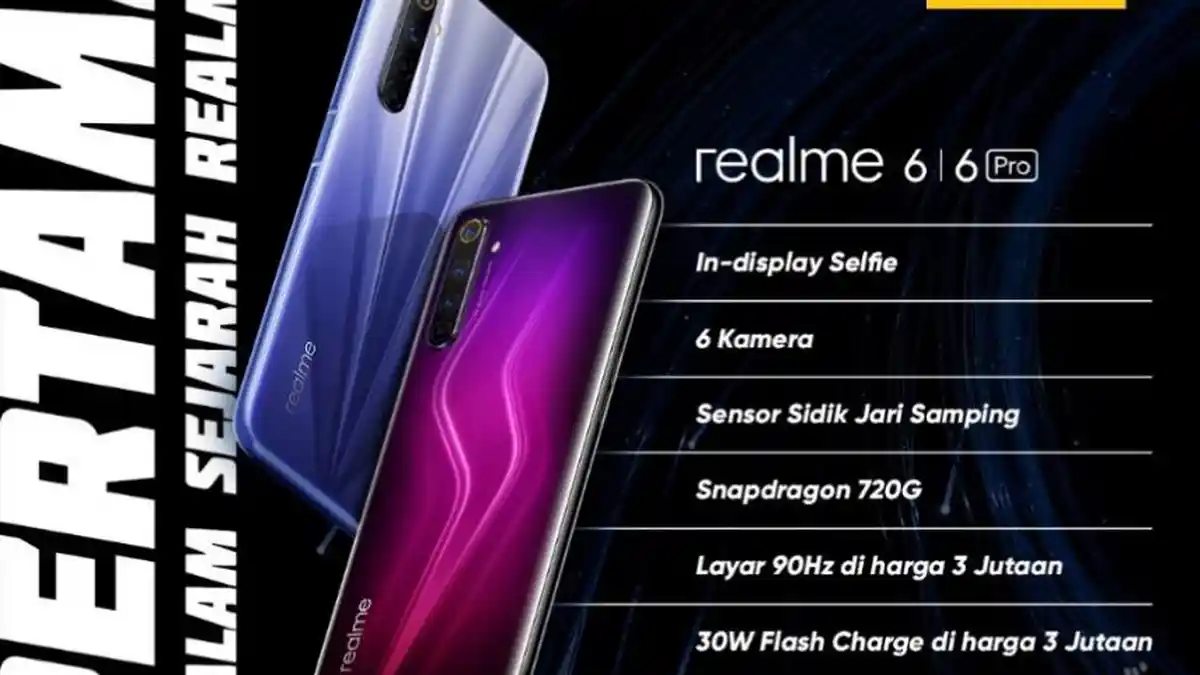 Realme 6 Series Bawa Teknologi Terbaru dan Sediakan Spesifikasi Serba Pertama