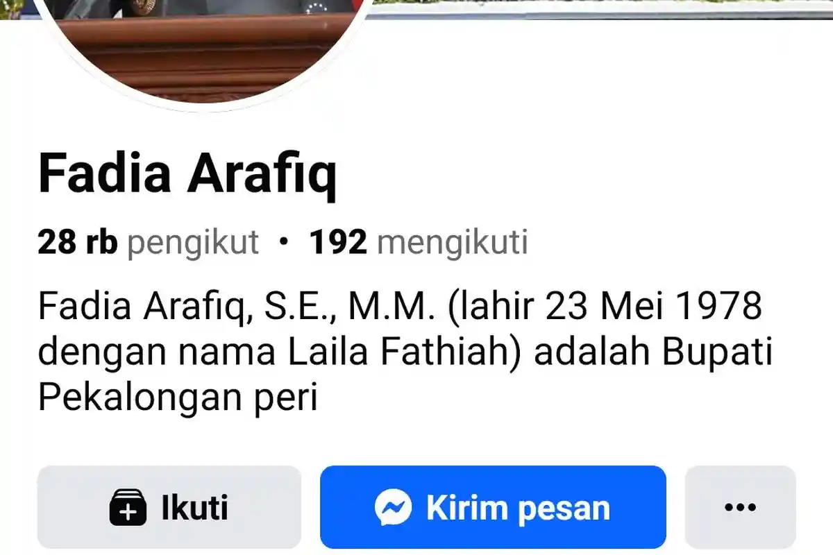 Akun Facebook Bupati Pekalongan Fadia Arafiq Posting Video Porno, Ternyata Sudah 3 Hari Diretas