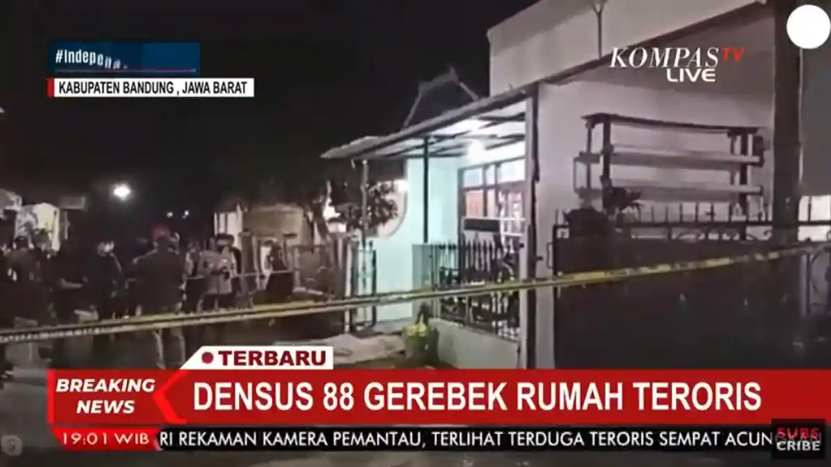 Tim Densus 88 Kembali Gerebek Rumah Terduga Teroris di Bandung Barat, Ada Alat Bukti Ditemukan