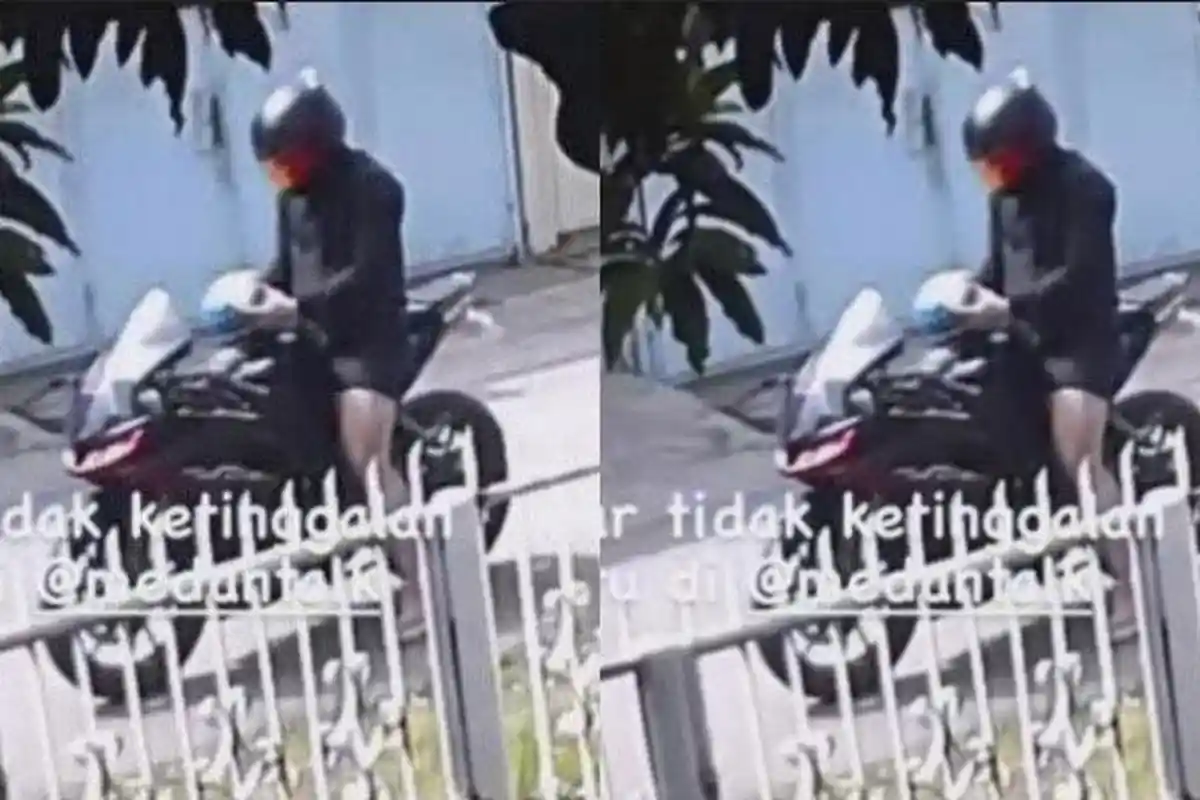 Tak Terima Ditegur, Pengendara Motor Lempar Sampah ke Rumah Warga, Aksi Balas Dendamnya Terekam CCTV