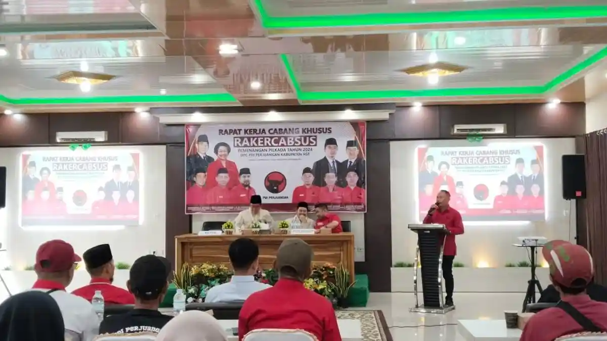 DPC PDIP HST Komitmen Menangkan Aulia-Mansyah di Pilkada 2024