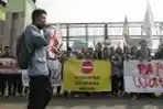 Aksi Mahasiswa Sambut Pelantikan DPR Baru