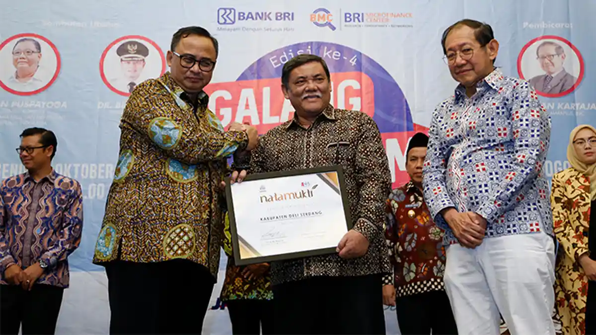 Untuk Kedua Kalinya, Deliserdang Terima Penghargaan Natamukti Award 2019