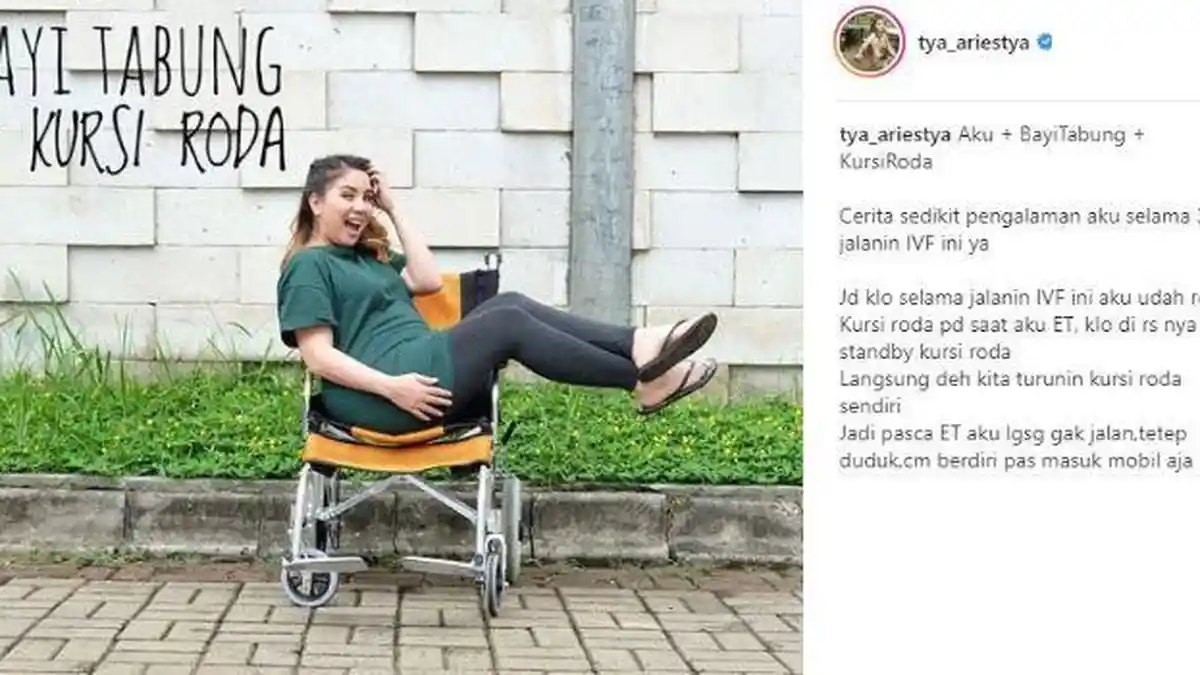 Tya Ariestya Mulai Gunakan Kursi Roda Saat Usia Kandungannya Masuki Lima Bulan