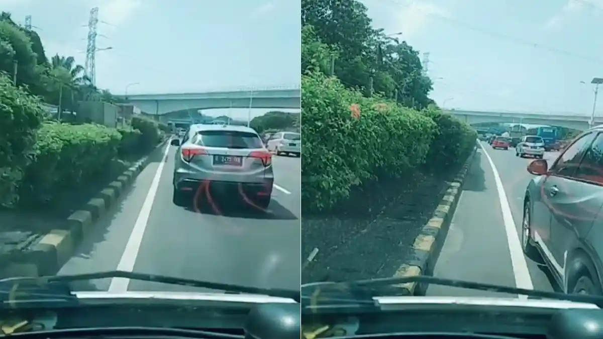 Pengemudi Honda HR-V Halangi Laju Ambulans Viral di Medsos