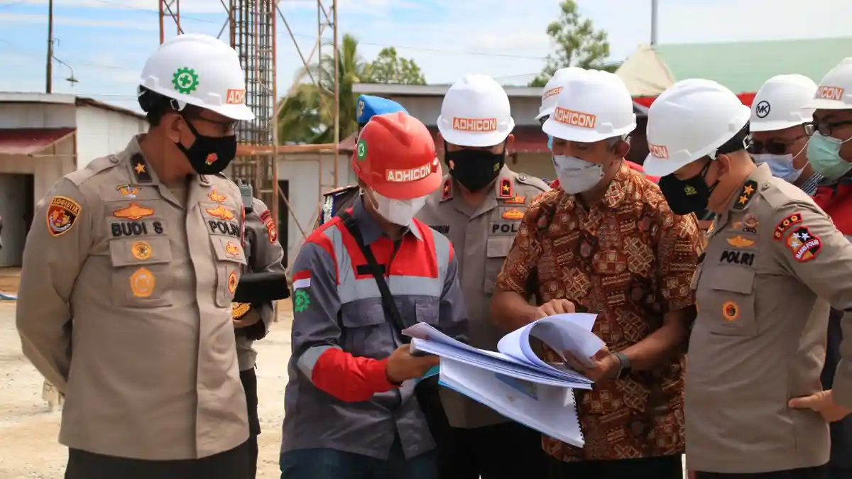 Tinjau Pembangunan Labfor di Kubu Raya, Aslog Kapolri: Harus Sesuai dengan Anggaran Yang Dikeluarkan