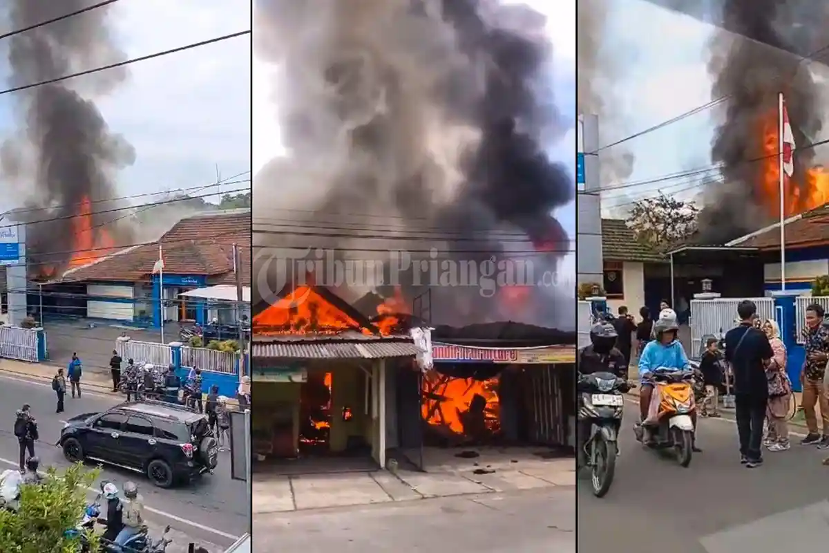 BREAKING NEWS: 5 Bangunan di Tasikmalaya Terbakar, Api dan Asap Hitam Membubung Tinggi