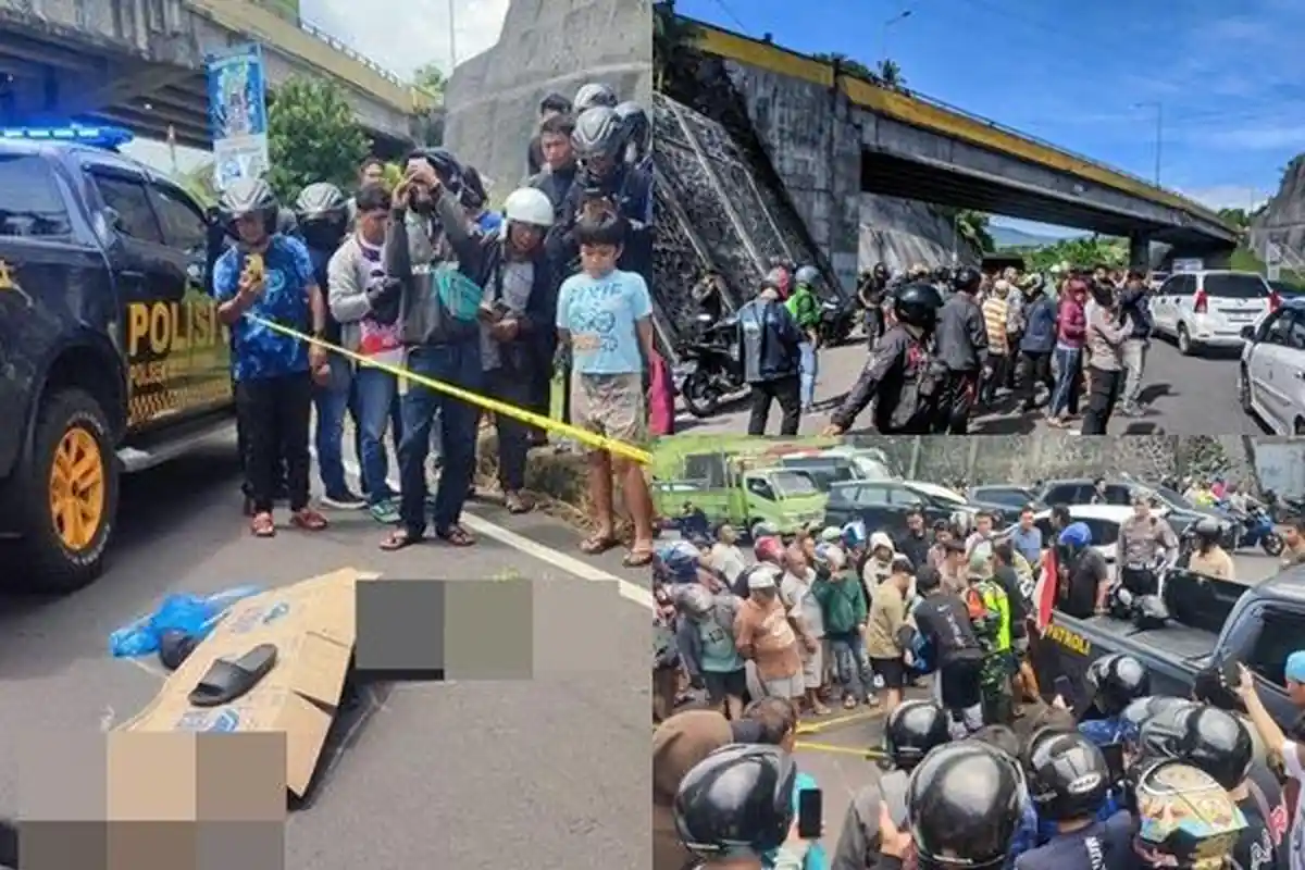 Fakta-Fakta Kematian Wilheim Wagunu, Diduga Melompat dari Jembatan Interchange Manado, TKP Viral