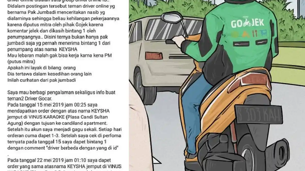 Kaleidoskop 2019, Viral Pemadu Karaoke Dipecat Gara-gara Tega Beri Bintang 1 Pada Driver Ojek Online