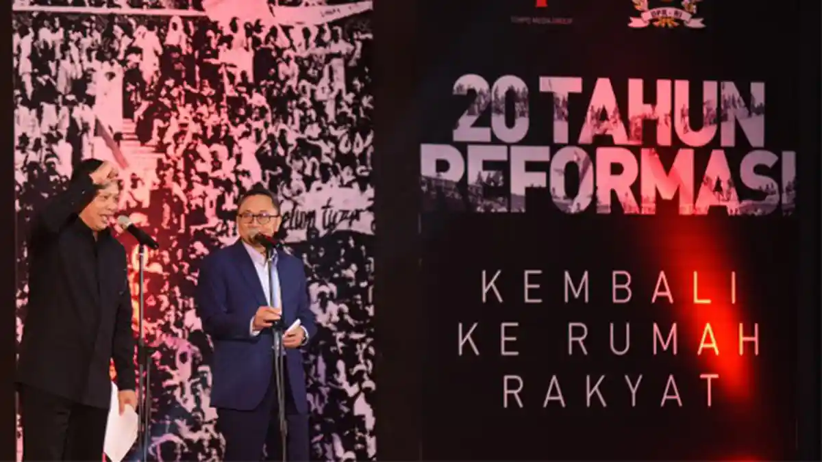 Ketua DPR dan MPR Duet Bacakan Puisi Reformasi 1998