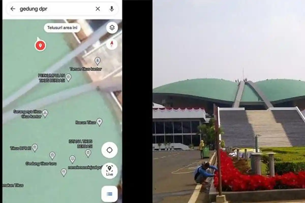 Muncul Nama Aneh Sekitar DPR RI di Google Maps, 'Gedung Tikus' sampai 'Sampah Negara', Kok Bisa?