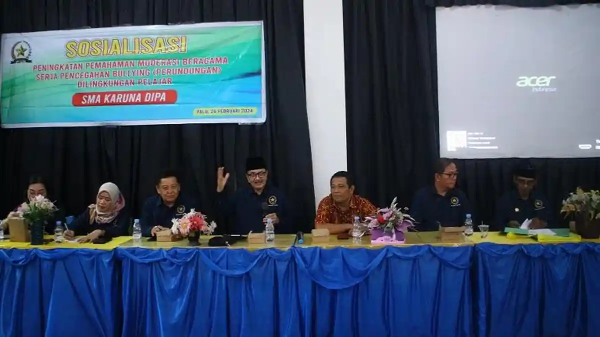 FKUB Sulteng Perkuat Pemahaman Pelajar SMA Karuna Dipa Terkait Moderasi Beragama